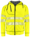 6130 HOODJAKET PILÉ EN ISO 20471 CLASS 3/2, Dzeltena/melna