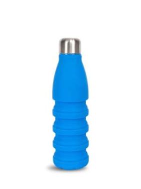Stig foldable – ūdens pudele – Sagaform, Zils (3)