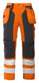 6506 – bikses, EN ISO 20471 CLASS 2, Oranžs/melns
