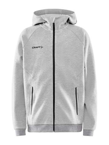 CORE Soul Hood – džemperis ar pilnu rāvējslēdzēju (bērniem), Pelēka melanža - Craft (1)