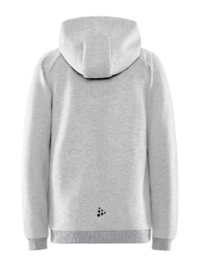 CORE Soul Hood – džemperis ar pilnu rāvējslēdzēju (bērniem), Pelēka melanža - Craft (2)