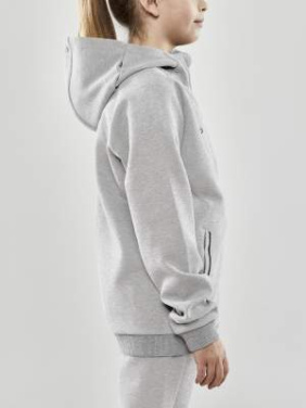 CORE Soul Hood – džemperis ar pilnu rāvējslēdzēju (bērniem), Pelēka melanža - Craft (4)