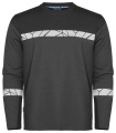 7002 LONG SLEEVE 9910-VIZ – T krekls, Pelēks/melns