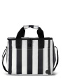 City stripe large rPET – aukstuma soma, Melns/Balts