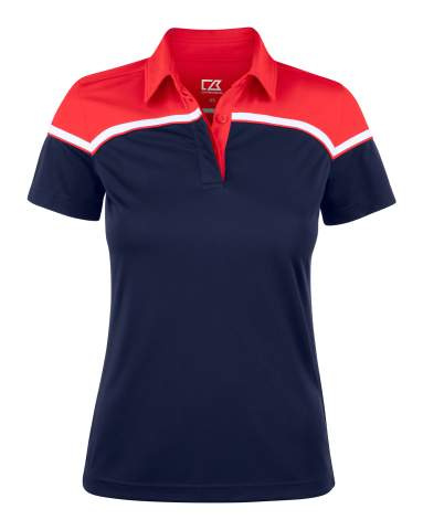 Seabeck – polo krekls (sievietēm), Tumši zils/sarkans - Cutter & Buck (1)