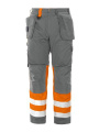 6502 – bikses, EN ISO 20471 CLASS 1, Oranžs/pelēks