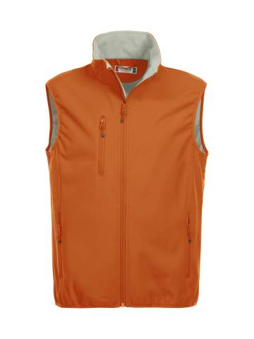 Basic Softshell – veste, asinsapelsīns – Clique (1)