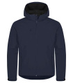 Classic – softshell jaka ar kapuci, Tumši zils