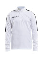 Progress Halfzip LS – T krekls (bērniem), Balts