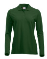 Klasiskā Mariona krekls ar garām piedurknēm, pudeles zaļa