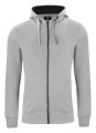 Classic Hoody – džemperis ar pilnu rāvējslēdzēju, pelēka melanža