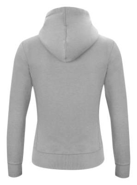 Classic Hoody – džemperis ar pilnu rāvējslēdzēju (sievietēm), pelēka melanža - Clique (2)