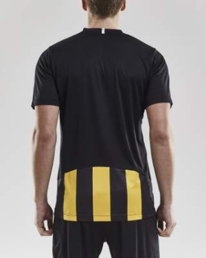 Progress Stripe – sporta krekls (vīriešiem), Melns/Zviedrijas dzeltens - Craft (3)