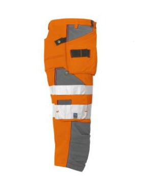 6510 PIRATE EN ISO 20471 CLASS 2 – bikses, Oranžs/pelēks – ProJob (2)