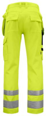 6531 – bikses, EN ISO 20471 CLASS 2, Dzeltena/melna - ProJob (2)