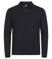 Stretch Premium L/S – polo krekls, Melns