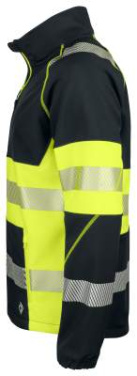 6443 EN ISO 20471 CLASS 1 – softshell jaka, Dzeltena/melna – ProJob (3)