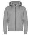 Miami Hoody – džemperis ar pilnu rāvējslēdzēju, Pelēka melanža