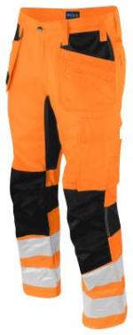 6570 – elastīgas bikses, EN ISO 20471 CLASS 2, Oranžs/melns - ProJob (4)