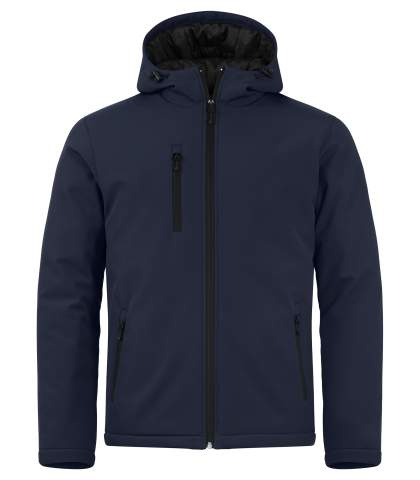 Padded Softshell – džemperis ar kapuci, Tumši zils – Clique (1)