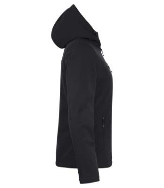 Padded Softshell – džemperis ar kapuci (sievietēm), Melns - Clique (4)