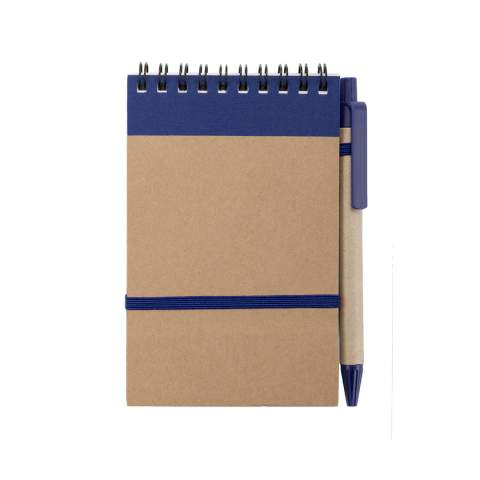 Piezīmju grāmatiņa Ecocard, Zils - Makito