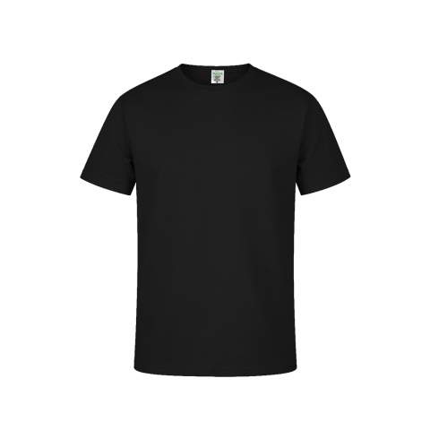 Pieaugušo krāsainais T-krekls "keya" MC180, Melns – KEYA