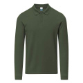 Pieaugušo krāsains polo krekls Charlot, Zaļā pudele