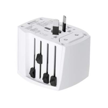 Universāls ceļojumu adapteris Skross MUV USB 30W PD, Balts – Makito (2)