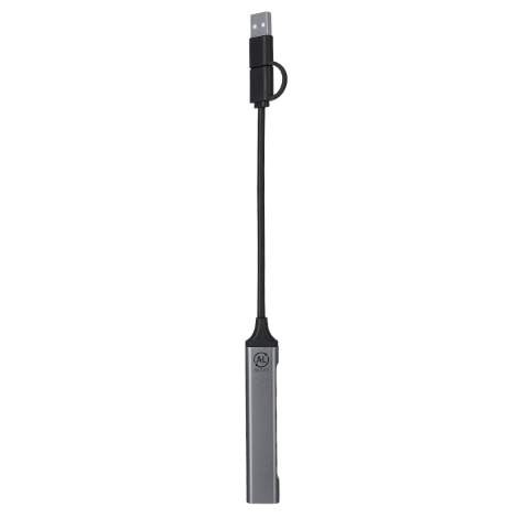 USB centrmezgls Konery, Sudrabs – Makito (1)