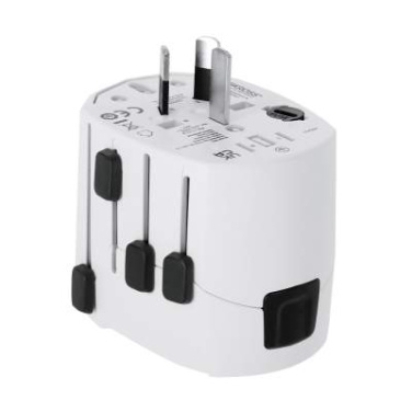 Universāls ceļojumu adapteris Skross PRO 3-POLE, Balts – Makito (2)