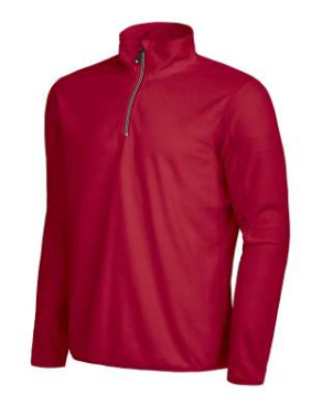 Melton Halfzip – džemperis, Sarkans – D.A.D (3)