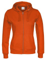 Hood Lady sweatshirt – džemperis ar pilnu rāvējslēdzēju, Oranžs