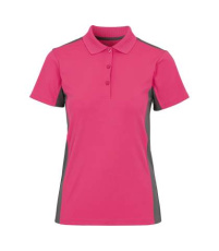 Madrid woman – polo krekls, Neona rozā/pelēka