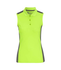 Valencia woman – polo krekls, Neona dzeltens/pelēks