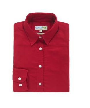 Twill Lady – krekls, Sarkans – Cottover (3)