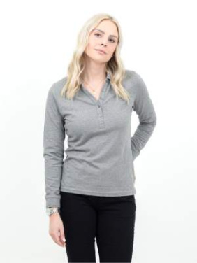 American Supreme L/S – polo krekls (sievietēm), Pelēka melanža – James Harvest (2)