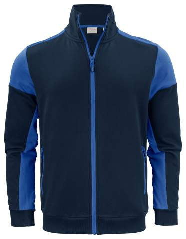 Prime Sweater – džemperis ar pilnu rāvējslēdzēju (vīriešiem), Tumši zils/kobalts - Printer PRIME (1)
