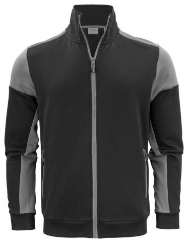Prime Sweater – džemperis ar pilnu rāvējslēdzēju (vīriešiem), Melns/antracīts – Printer PRIME (1)