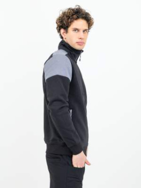 Prime Sweater – džemperis ar pilnu rāvējslēdzēju (vīriešiem), Melns/antracīts – Printer PRIME (2)