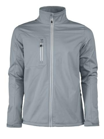 Vert – softshell jaka (vīriešiem), Metāla pelēks – Printer RED (1)