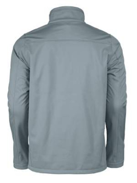 Vert – softshell jaka (vīriešiem), Metāla pelēks – Printer RED (2)