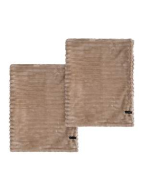 Cozy 2-pack – pleds, Latte – Kosta Linnewäfveri (2)