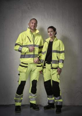 1210 Hi-Vis – softshell jaka (sievietēm), dzeltens – Jobman (2)