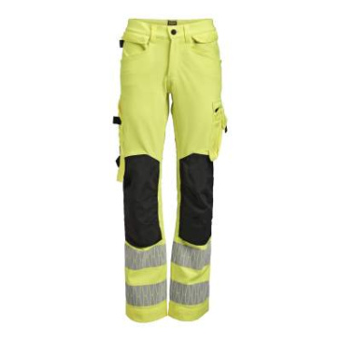 2271 Craftsman Hi-Vis – bikses (sievietēm), dzeltens/melns – Jobman (4)