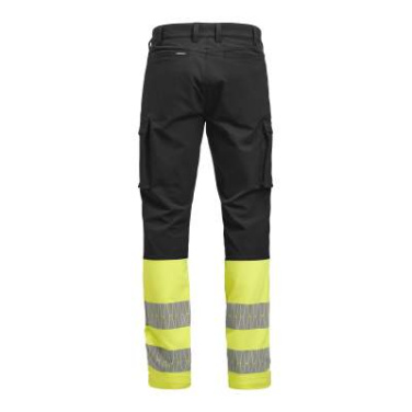 2328 Service Stretch Hi-Vis – bikses, Melns/dzeltens – Jobman (3)