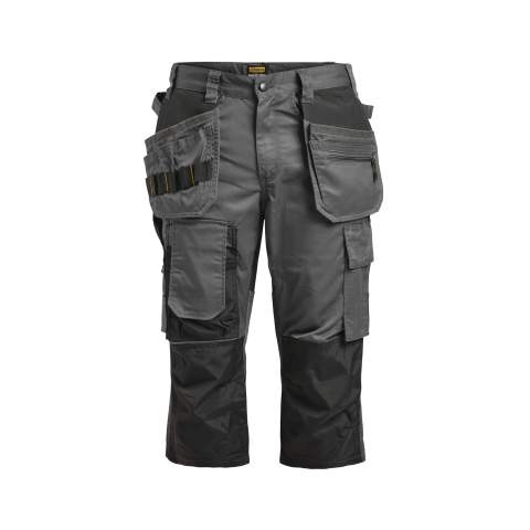 2362 Floorlayers Pirate Stretch – šorti, tumši pelēka/melna – Jobman (1)