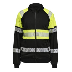 5225 Full-Zip Hi-Vis – džemperis, Svarts/Guls