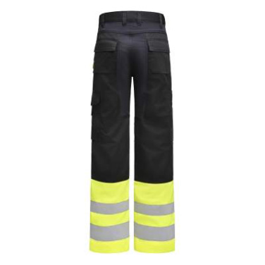 2417 Service Stretch Hi-vis – bikses, Melns/dzeltens – Jobman (3)