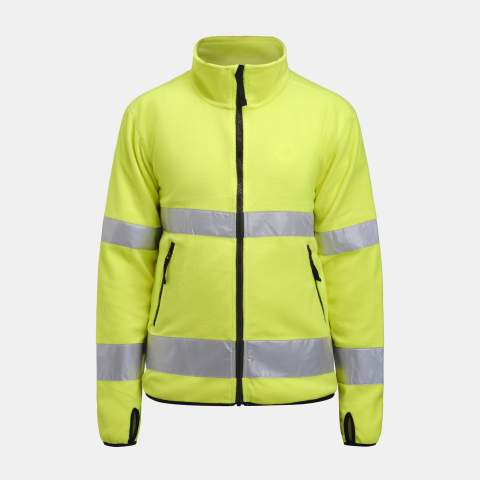 5502 Hi-Vis – flīsa jaka, dzeltens – Jobman (1)